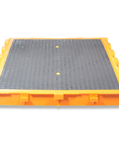Plastic slat 600x400orange with rubber insert (type A)
